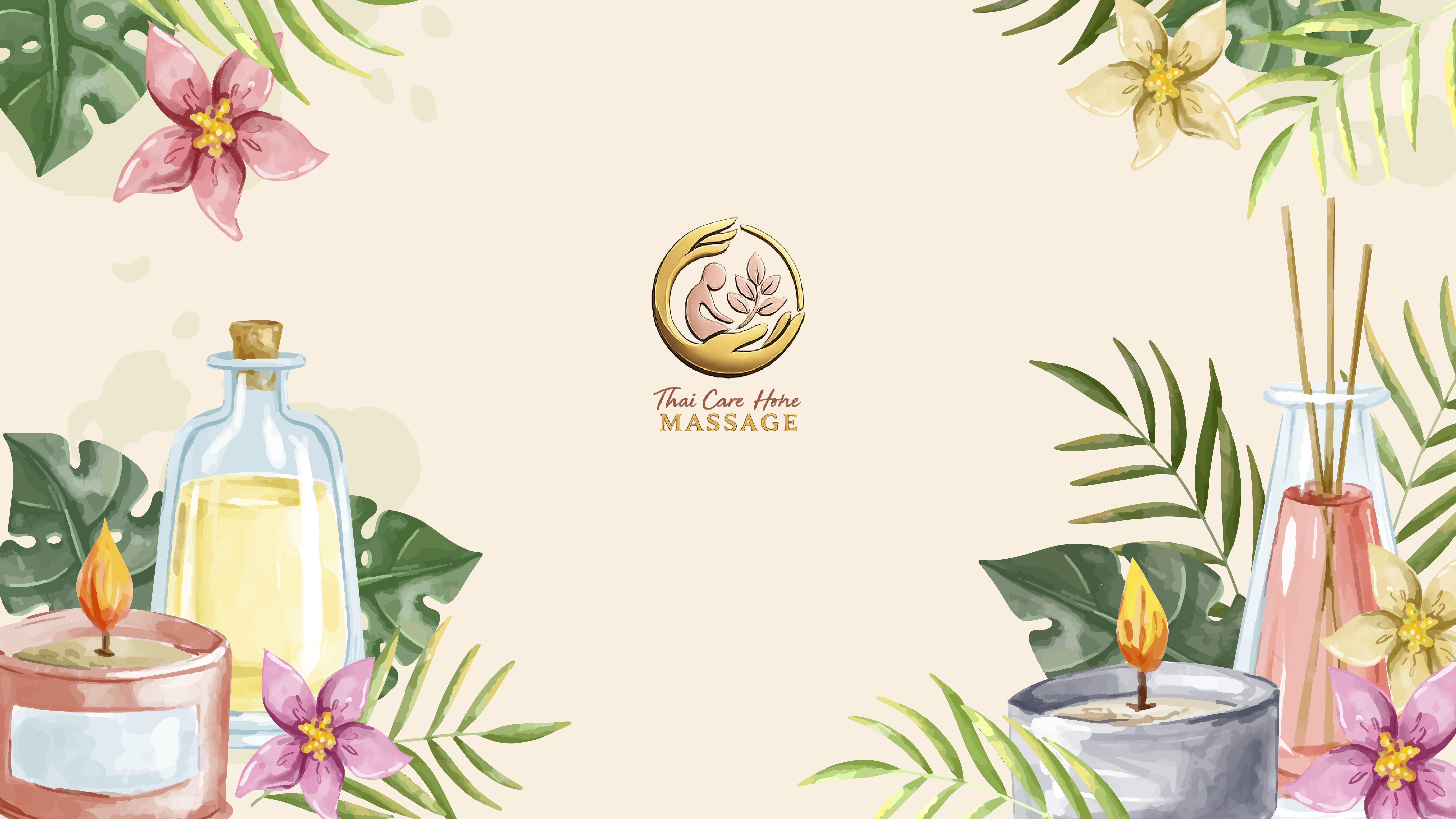Certified Thai therapist giving a traditional Thai home massage in a luxury Dubai setting